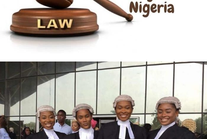 Law Courses in Nigerian Universities 2024